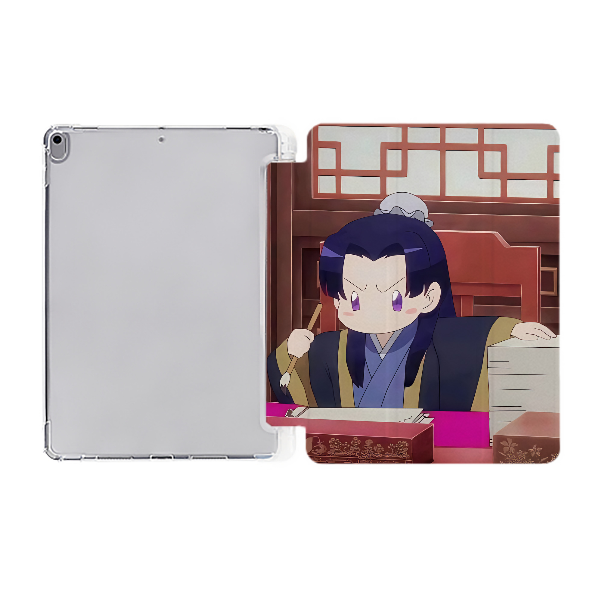 （画像用） 薬屋のひとりごと The Apothecary Diaries IPad ケース ペン収納付き 三つ折りスタンド PUレザー×シリコン 対応機種9.5/10.5/10.9インチ